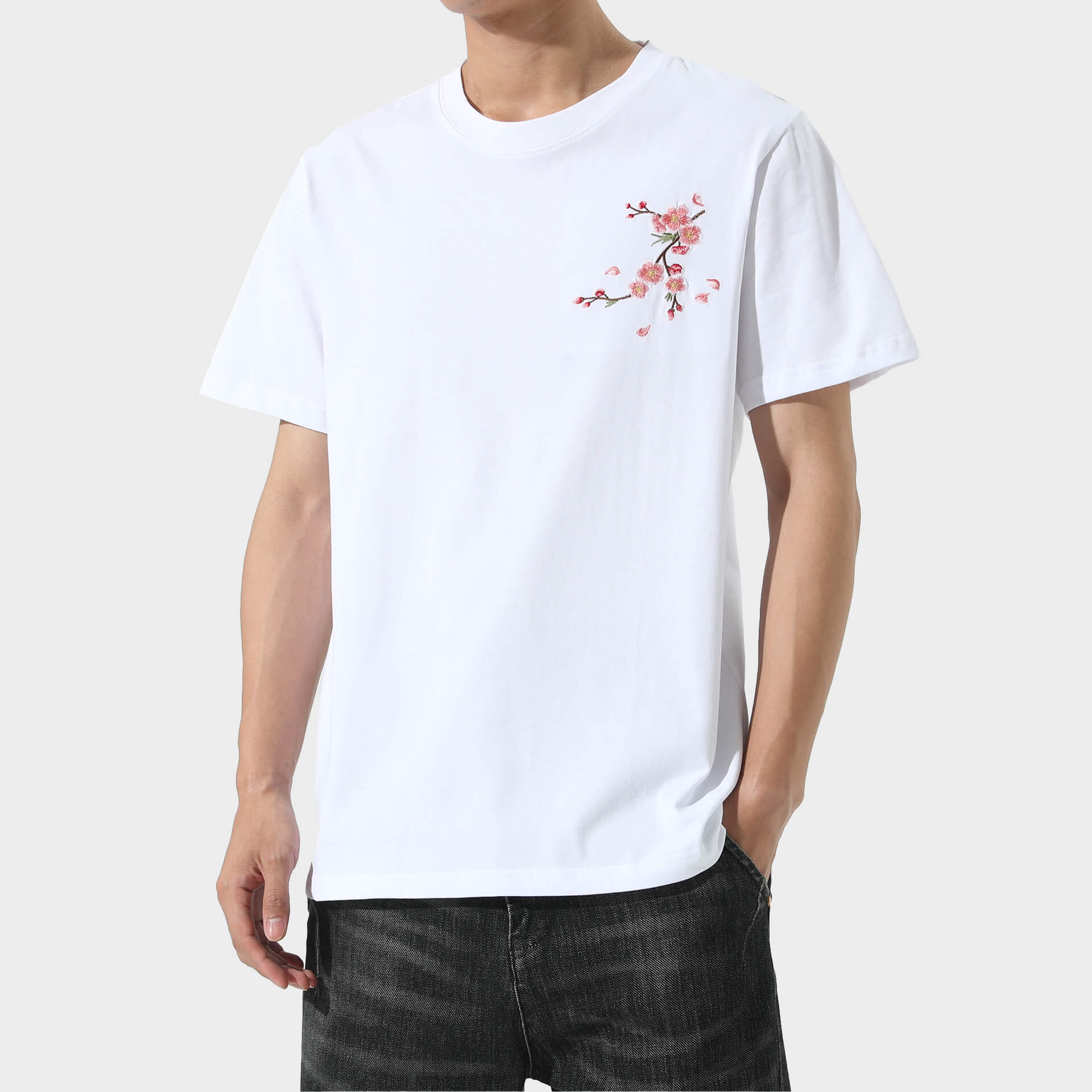 Sakura Embroidered Shirt