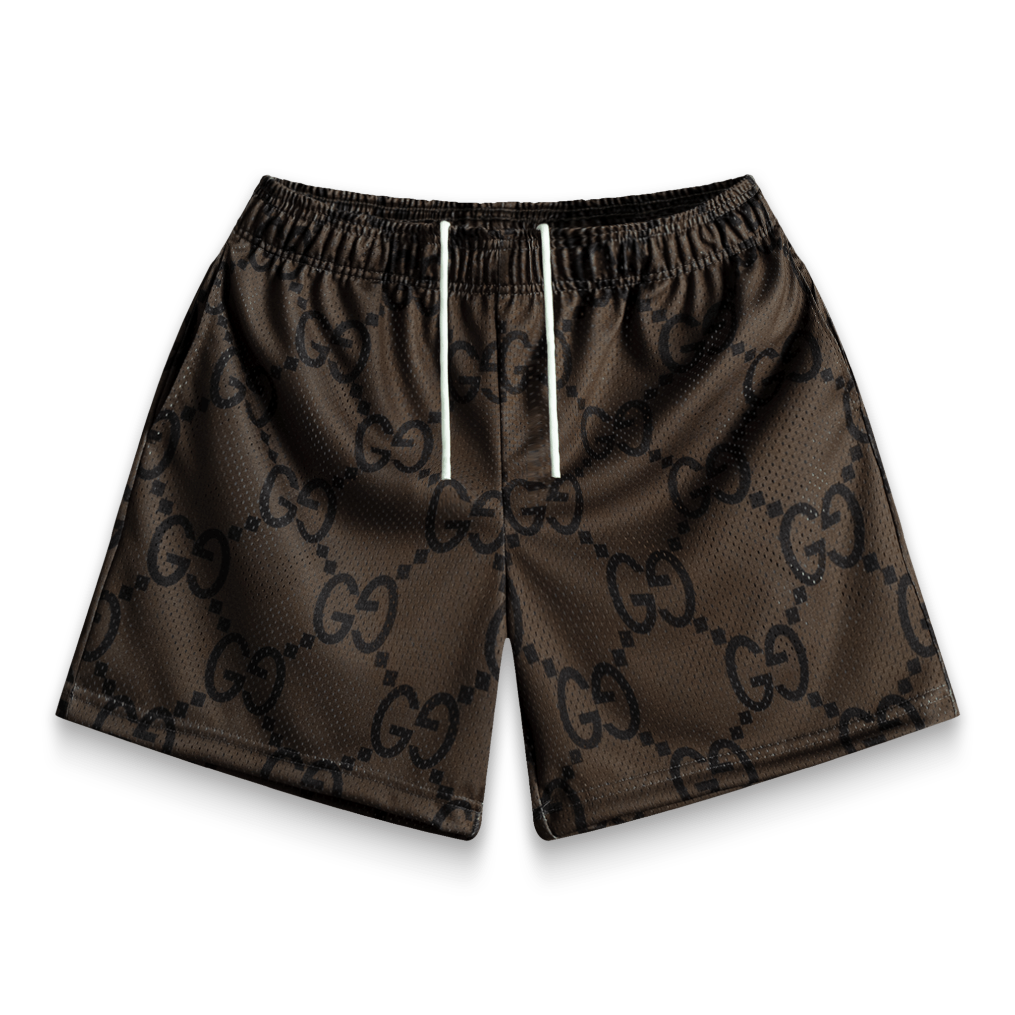 Brown Mega G Shorts