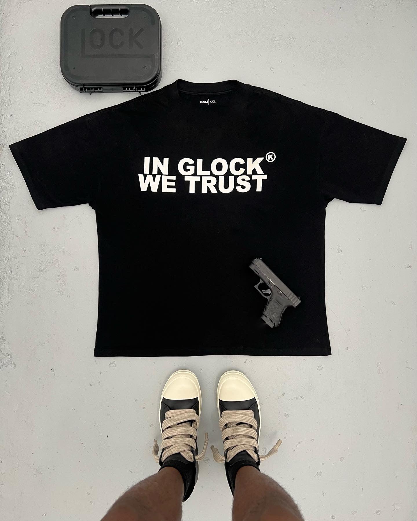 IN GLOCK WE TRUST OVERSIZED TEE (black)